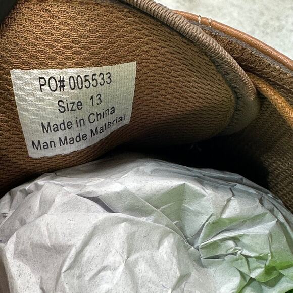 VANCE CO. Men's Tan Thad Faux-Leather Lace-Up Oxfords SZ 13 - Picture 12 of 12